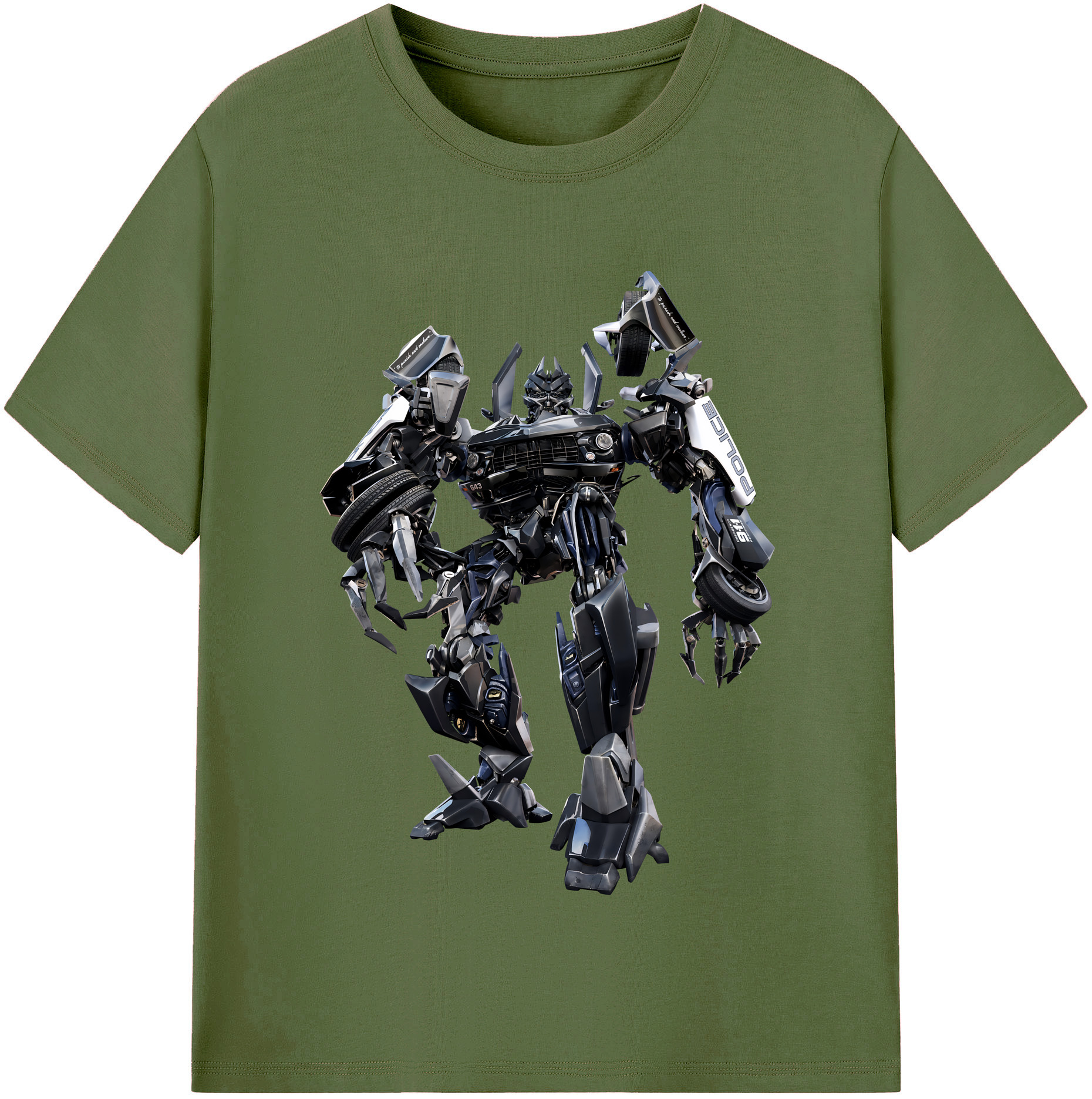 （画像用） Transformers トランスフォーマー 綿100％半袖Tシャツ（フロントプリント）